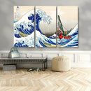 Katsushika Hokusai Kanagawa Giant Wave Wall Art Canvas Print