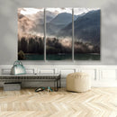 Foggy Mountain Canvas Print Forest Wall Art