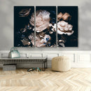 Pink Peonies Flowers Large Canvas Art Print