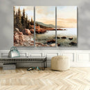 Serene Coastal View of Acadia National Park Wall Art -