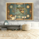 Avatar Wall Art: The Last Airbender Vintage Map - Wall Art