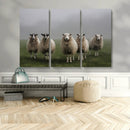 Flock of Sheep in a Mystical Fog – Pastoral Wall Art Canvas by MyGreatCanvas | Canvas Wall Art Prints | Photo Prints & Wall Decor