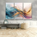 Abstract Flowing Colors Wall Art Canvas Print