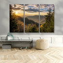 Sunrise Over the Smoky Mountains Canvas Wall Art –