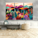 Abstract Kusama Print - Landscape Canvas Wall Art Print -