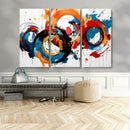 Abstract Wall Art, Rings Wall Art Canvas Print