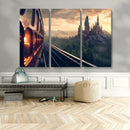 Harry Castle Wall Art Canvas Print, Wizard School Wall Art