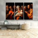Religious Canvas Wall Art Print - Madonna and Child with