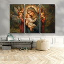 Mary Jesus Canvas Wall Art Print - Madonna and Child with