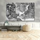 Black White Abstract Canvas Wall Art - Fluid Ink Artwork - by MyGreatCanvas | Canvas Wall Art Prints | Photo Prints & Wall Decor