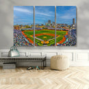 Wrigley Field Chicago Cubs Panoramic Canvas Print –
