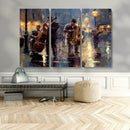 Afro Abstract Jazz Music Wall Art Canvas Print – Colorful