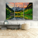 Maroon Bells Lake Wall Art Canvas Print – Framed Majestic by MyGreatCanvas | Canvas Wall Art Prints | Photo Prints & Wall Decor