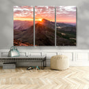 Mountain Sunrise Wall Art – Framed Alpine Ridge Canvas by MyGreatCanvas | Canvas Wall Art Prints | Photo Prints & Wall Decor