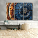 Framed Abstract Tree Ring Wall Art Print Natural Rustic Wood by MyGreatCanvas | Canvas Wall Art Prints | Photo Prints & Wall Decor