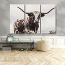 Texas Longhorn Wall Art – Framed Spotted Bull Canvas by MyGreatCanvas | Canvas Wall Art Prints | Photo Prints & Wall Decor