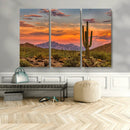Saguaro Cactus Wall Art Canvas Print – Framed Arizona Sunset by MyGreatCanvas | Canvas Wall Art Prints | Photo Prints & Wall Decor