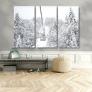 Snowy Ski Lift Wall Art – Framed Winter Mountain Canvas by MyGreatCanvas | Canvas Wall Art Prints | Photo Prints & Wall Decor