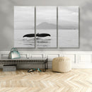 Whale Tail Wall Art – Framed Black White Ocean Canvas by MyGreatCanvas | Canvas Wall Art Prints | Photo Prints & Wall Decor