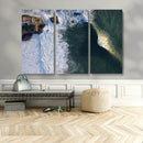 Ocean Wave Wall Art – Aerial Coastal View Canvas Artwork, by MyGreatCanvas | Canvas Wall Art Prints | Photo Prints & Wall Decor