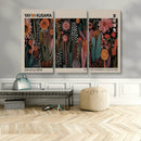 Modern Japanese Wall Art Canvas Print – Framed Abstract