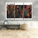 Modern Japanese Wall Art Canvas Print – Framed Abstract