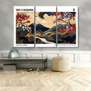 Modern Mount Fuji Wall Art Canvas Print – Framed Abstract
