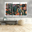 Modern Japanese Wall Art Canvas Print – Framed Abstract