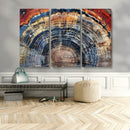 Tree Rings Wall Art Canvas Print – Framed Petrified Wood