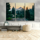 Mountain Wall Art Canvas Print – Framed Forest Serenity