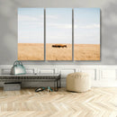 Bison Grassland Wall Art – Framed Minimal Nature Canvas by MyGreatCanvas | Canvas Wall Art Prints | Photo Prints & Wall Decor