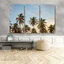 Palms Wall Art Canvas Print – Framed Tropical Coastal Nature