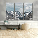 Snowy Peaks Wall Art Canvas Print – Alpine Wilderness