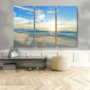 Minimalist Seaside Wall Art Canvas Print – Morning Glow