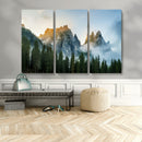 Wilderness Wall Art Canvas Print – Misty Forest Nature