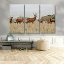 Rustic Deer Wall Art Canvas Print – Autumn Forest Woodland