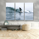 Surfer on Wave Wall Art Canvas Print – Framed Ocean by MyGreatCanvas | Canvas Wall Art Prints | Photo Prints & Wall Decor