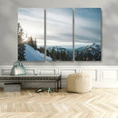 Snowy Mountains Wall Art Canvas Print – Framed Alpine by MyGreatCanvas | Canvas Wall Art Prints | Photo Prints & Wall Decor