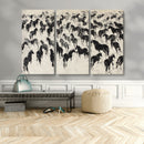 Wild Horse Stampede Wall Art Canvas Print – Monochrome by MyGreatCanvas | Canvas Wall Art Prints | Photo Prints & Wall Decor