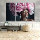 Black Beauty Petal Crown Wall Art Canvas Print – Floral by MyGreatCanvas | Canvas Wall Art Prints | Photo Prints & Wall Decor