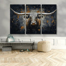 Rustic Longhorn Bull Wall Art Canvas Print – Vintage Western by MyGreatCanvas | Canvas Wall Art Prints | Photo Prints & Wall Decor