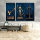 Lady Justice Wall Art Canvas Print – Elegant Gold Legal by MyGreatCanvas | Canvas Wall Art Prints | Photo Prints & Wall Decor