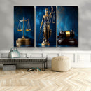 Lady Justice Wall Art Canvas Print – Elegant Gold Legal by MyGreatCanvas | Canvas Wall Art Prints | Photo Prints & Wall Decor