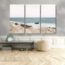 Coastal Ocean View Wall Art Canvas Print – Serene Rocky by MyGreatCanvas | Canvas Wall Art Prints | Photo Prints & Wall Decor