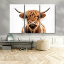 Scottish Highland Cow Canvas Print, Framed Highland Cow