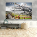 Sakura Cherry Blossom Pathway Canvas Wall Art – Tranquil