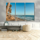 Scenic Beach Wall Art Canvas Print – Tall Palm Trees, Sandy by MyGreatCanvas | Canvas Wall Art Prints | Photo Prints & Wall Decor