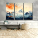 Warm Clouds Abstract Mountain Wall Art, Modern Landscape by MyGreatCanvas | Canvas Wall Art Prints | Photo Prints & Wall Decor