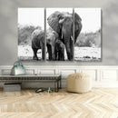 Elephant Family Africa Wall Art Canvas Print by MyGreatCanvas | Canvas Wall Art Prints | Photo Prints & Wall Decor