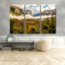 Half Dome Yosemite Canvas Wall Art – Majestic Triptych